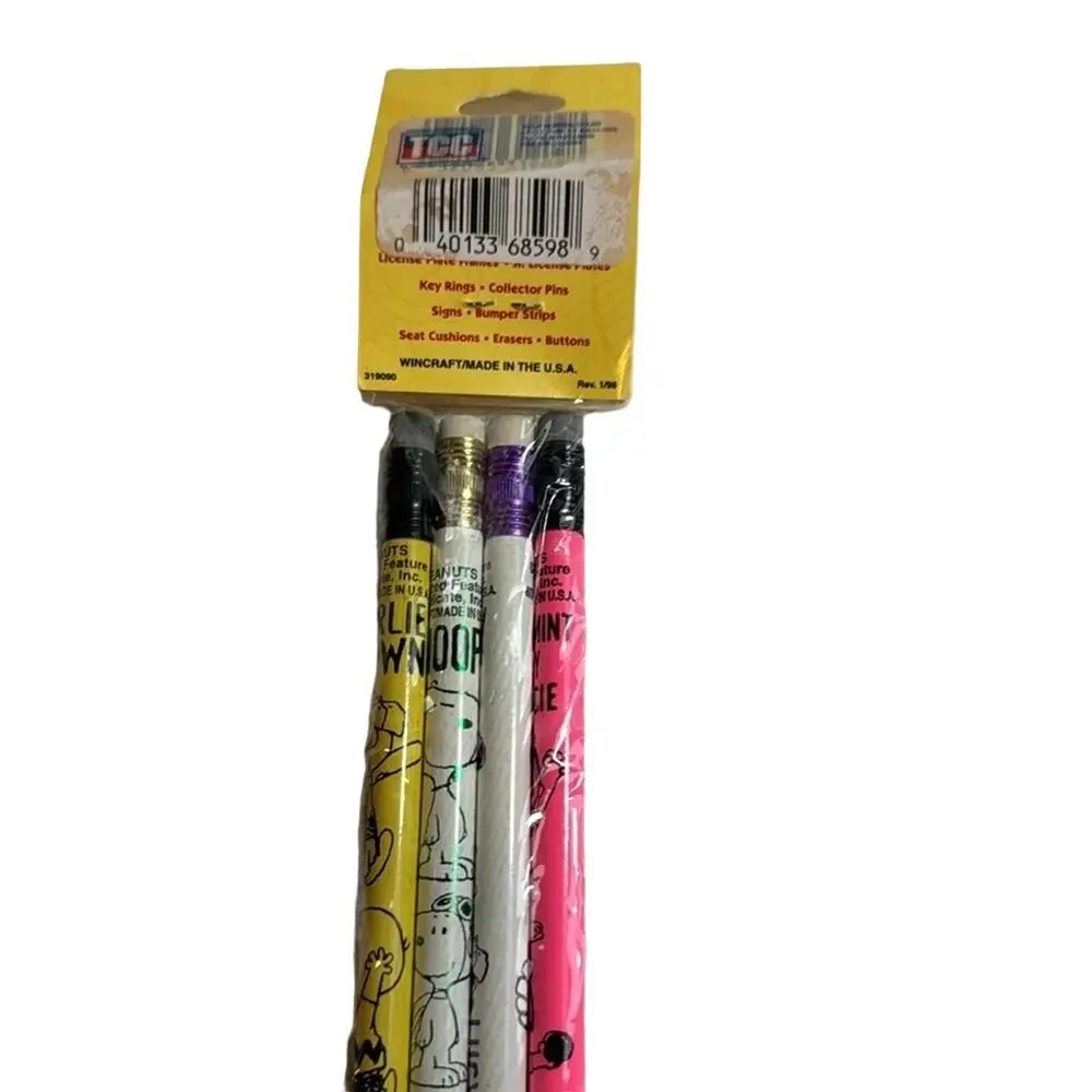 Peanuts Wincraft Pencils pack of 4- early 2000s NEW‎ UNOPENED